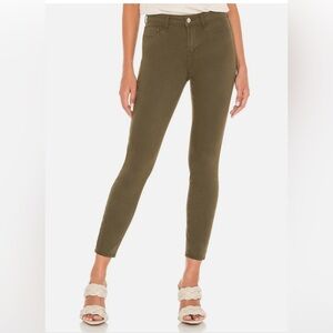 L’Agence Margot high rise skinny jeans olive night size 27 NWT
